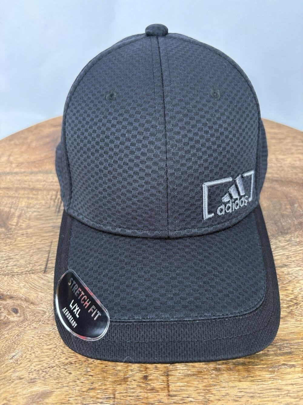Adidas Black Stretch Sport Mesh Cap L/XL
